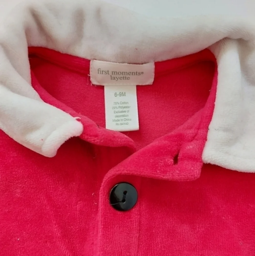 Santa‎ Costume Size 6-9 Months Christmas Holiday Outfit First Moments
